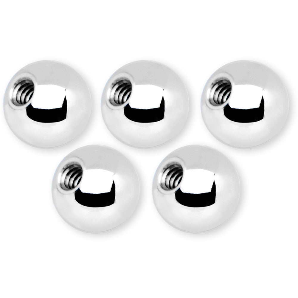 14G 5mm Stainless Steel Replacement Ball Bonus Pack Set