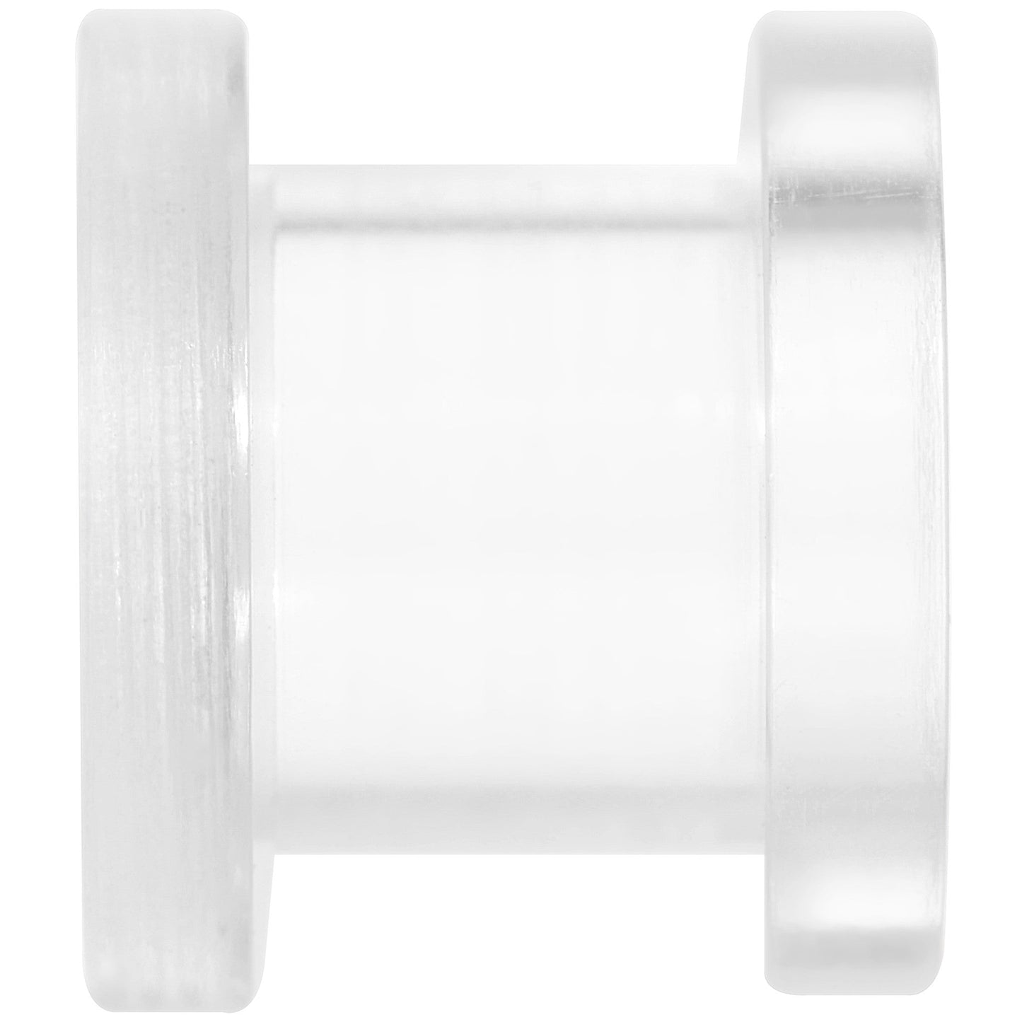 0G Clear Acrylic Screw Fit Tunnel Plug Set