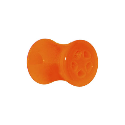Acrylic Neon Orange Star Tunnel Plug 2G to 20mm