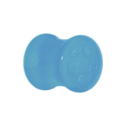 Acrylic Neon Blue Star Tunnel Plug 2G to 20mm