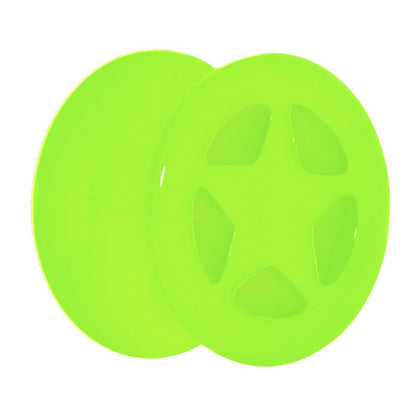 Acrylic Neon Green Star Tunnel Plug 2G to 20mm