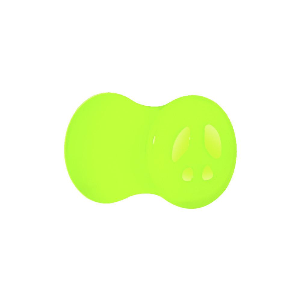 Acrylic Neon Green Peace Sign Tunnel Plug 2G to 20mm