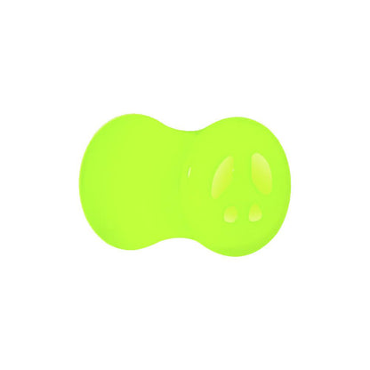 Acrylic Neon Green Peace Sign Tunnel Plug 2G to 20mm