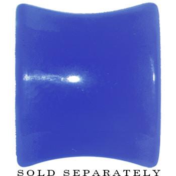 Acrylic Neon Blue Peace Sign Tunnel Plug 2G to 20mm