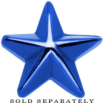 Blue Titanium Star Cheater Plug