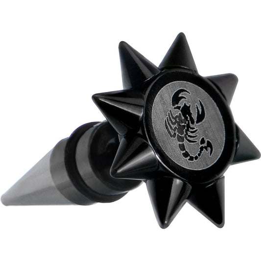 0G Scorpion Spiked Logo Fake Taper Ear Plug