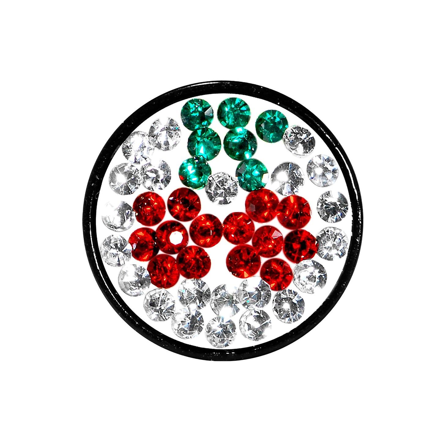 0G Cherry Ferido Crystal Acrylic Screw Fit Tunnel