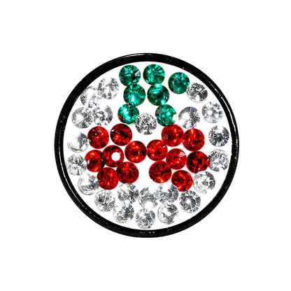 0G Cherry Ferido Crystal Acrylic Screw Fit Tunnel