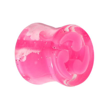 00G Pink Quotation Symbol Saddle Plug