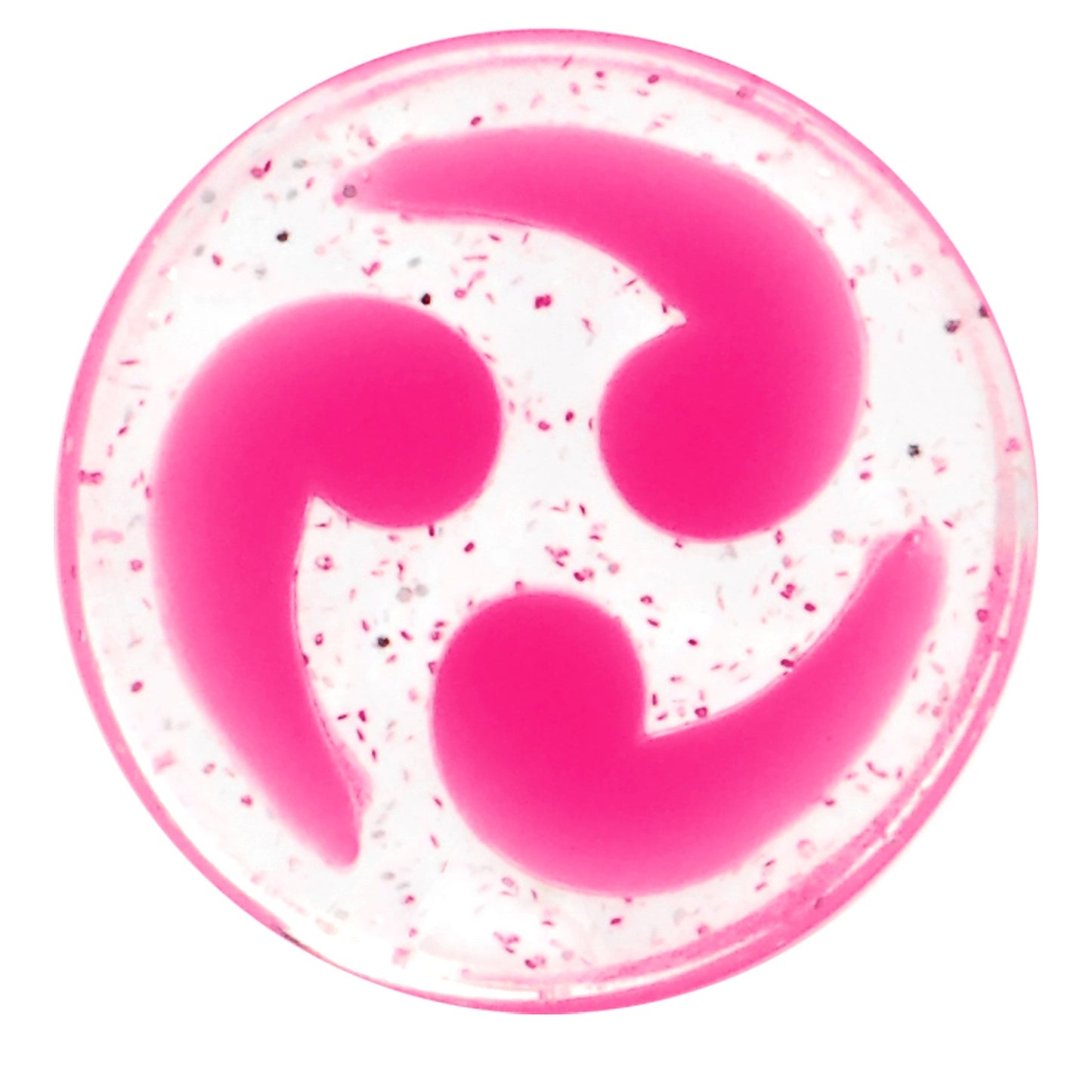 9/16 Pink Quotation Symbol Saddle Plug