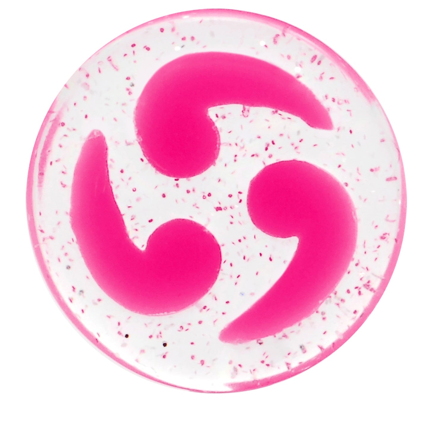 5/8 Pink Quotation Symbol Saddle Plug