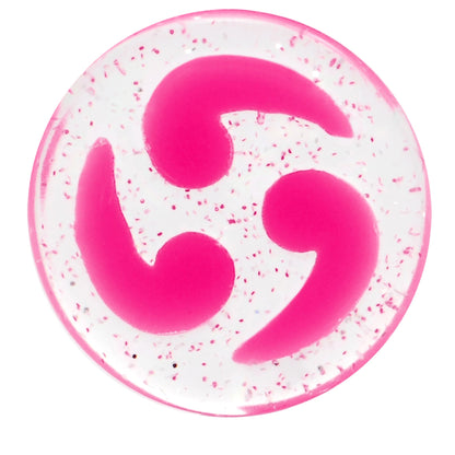 5/8 Pink Quotation Symbol Saddle Plug