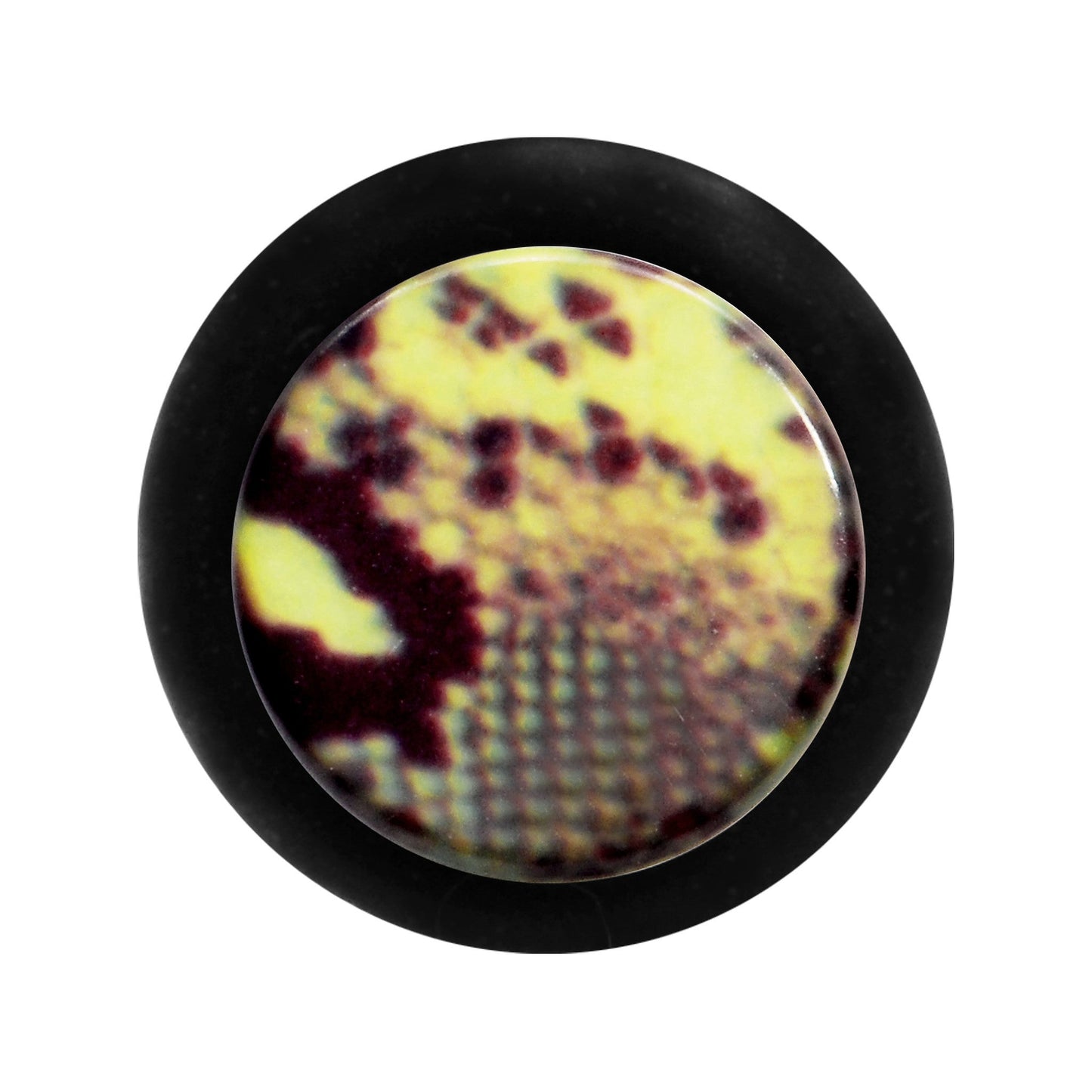 00G Green Snake Skin Acrylic Taper