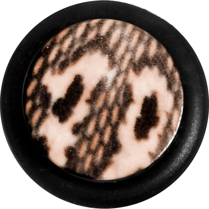 0G Blushing Snake Skin Acrylic Taper