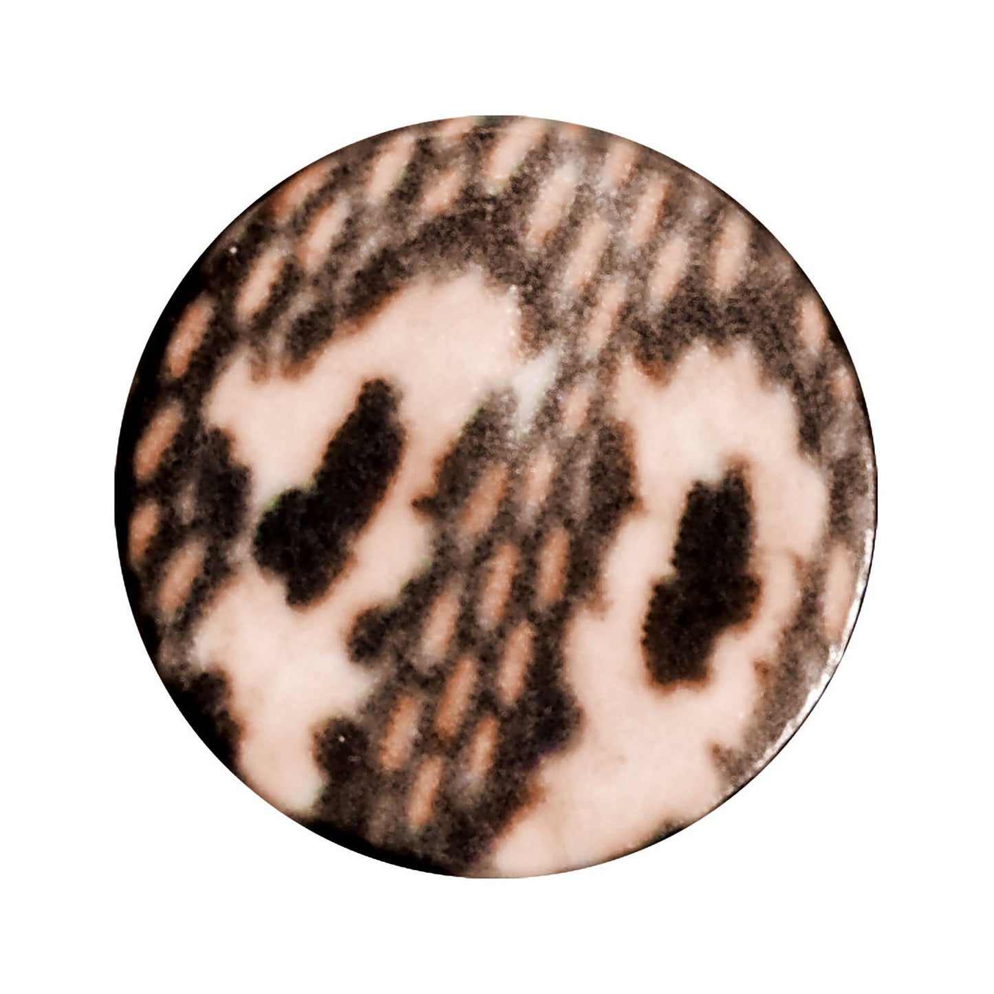 8G Blushing Snake Skin Acrylic Saddle Plug