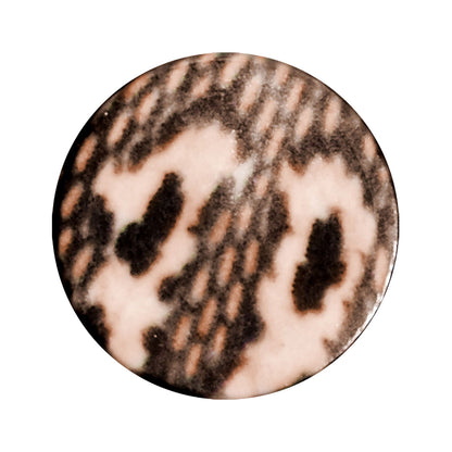 8G Blushing Snake Skin Acrylic Saddle Plug