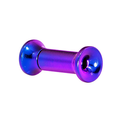 8G Purple Anodized Titanium Screw Fit Tunnel