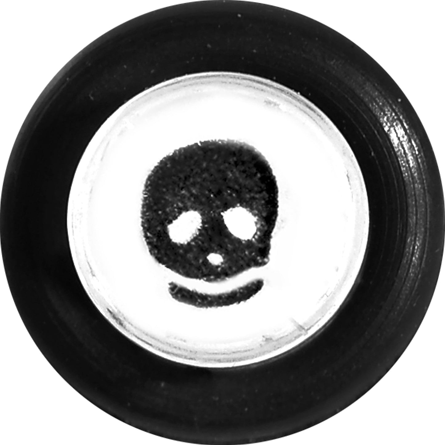 4G Clear Acrylic Glitter Black Skull Confetti Taper