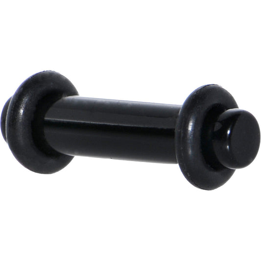 10G Ebony Black Acrylic Plug