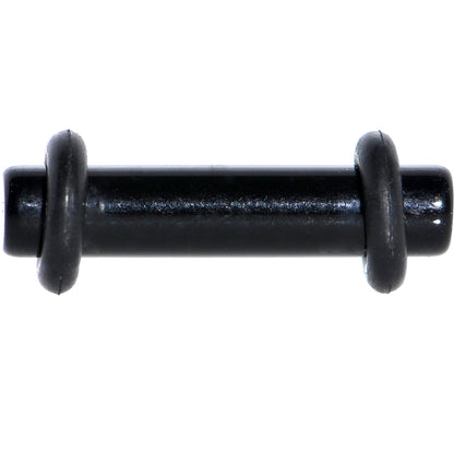 10G Ebony Black Acrylic Plug