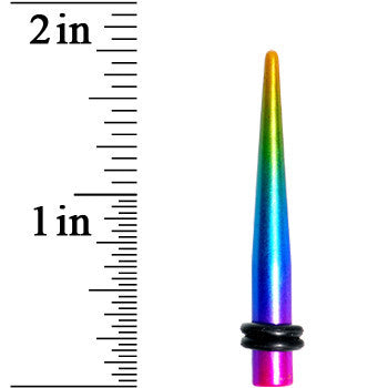 4G Acrylic Electric Rainbow Straight Taper