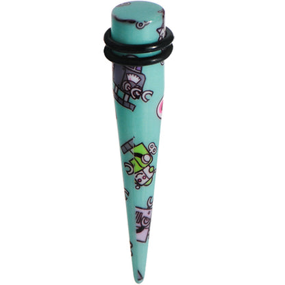 00G Aqua Acrylic Multi Robots Taper