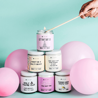 Let That Shit Go (pink) - Funny Candle - Jaico Online Shop
