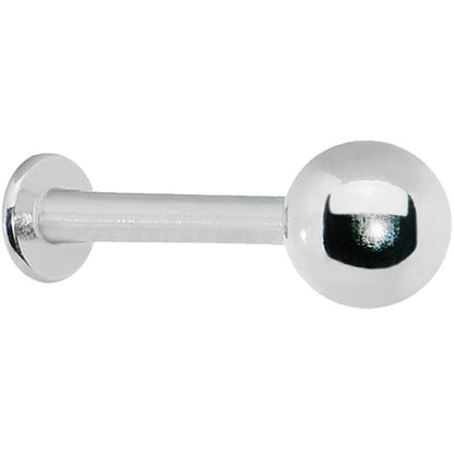 14G 3/8 Stainless Steel Labret with 5mm Ball