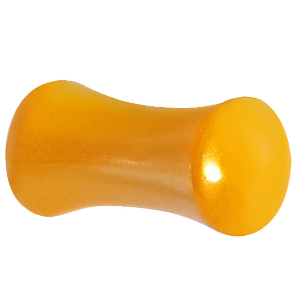 4G Honey Yellow Metallic Pearl Acrylic Saddle Plug
