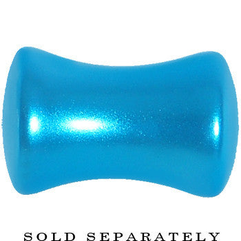 2G Azure Blue Metallic Pearl Acrylic Saddle Plug