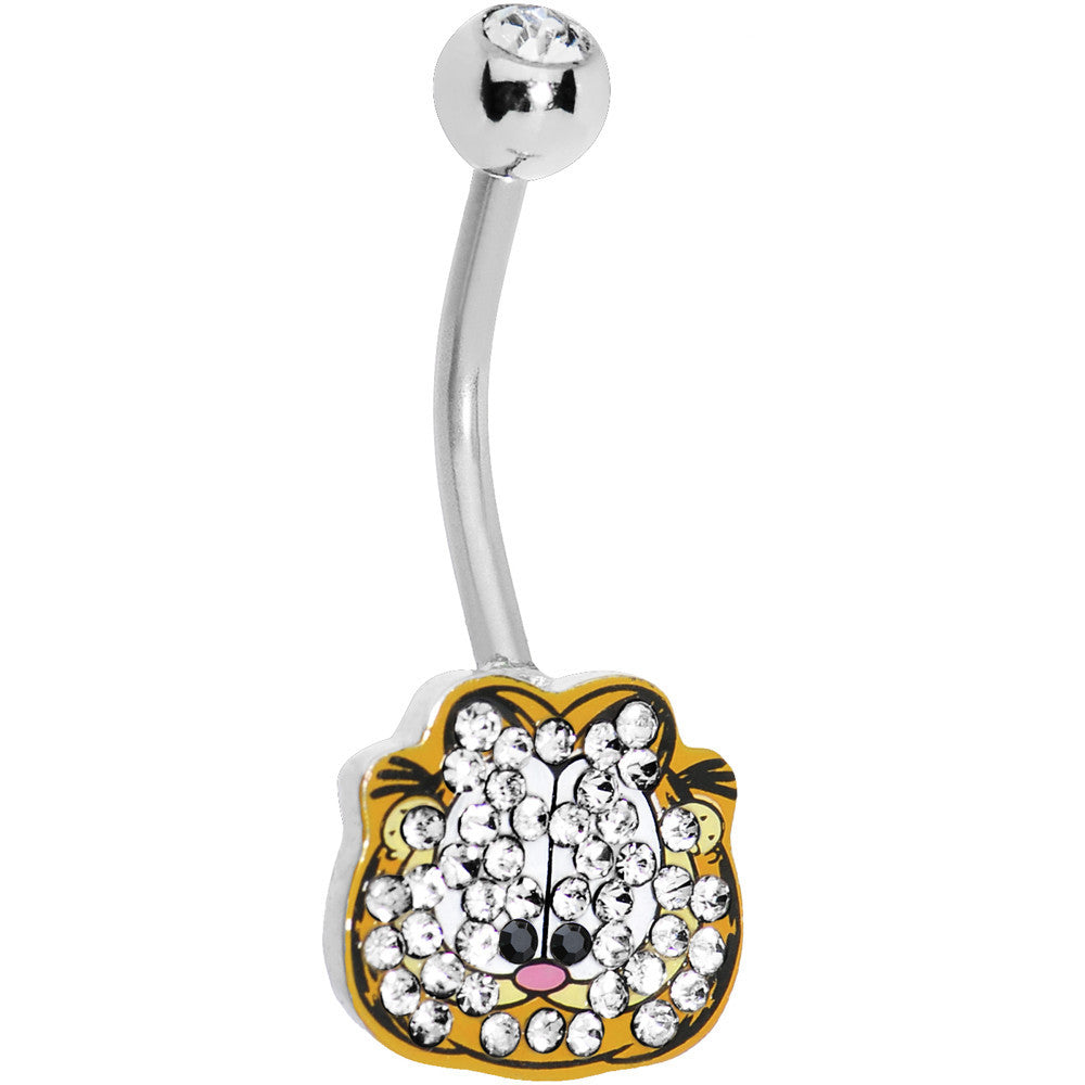 Sparkling Gem Garfield Belly Ring