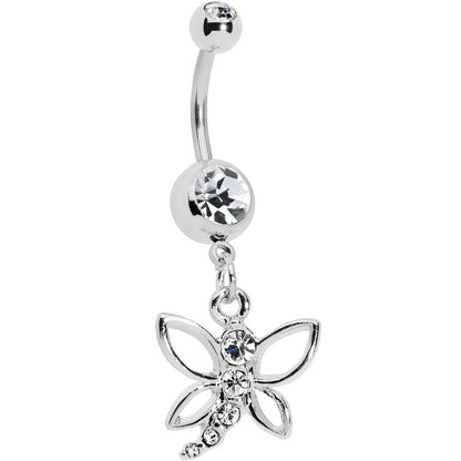 Crystalline Gem Journey Flutter Butterfly Belly Ring