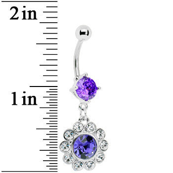 Violet Gem Pretty Princess Circle Belly Ring