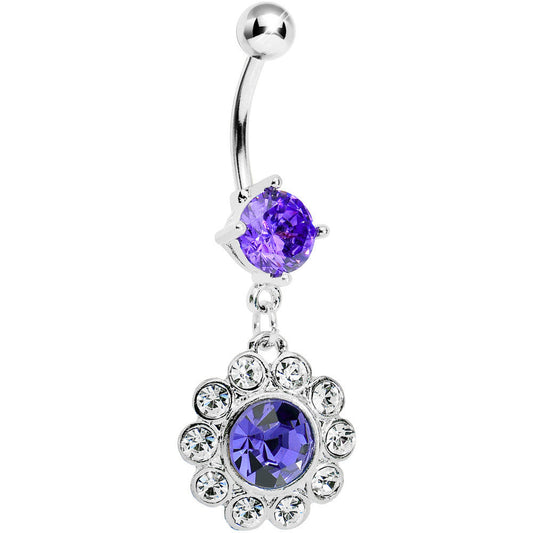 Violet Gem Pretty Princess Circle Belly Ring