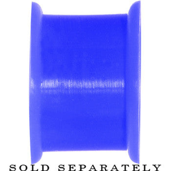 9/16 Blue Silicone Peace Sign Tunnel