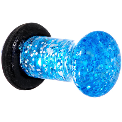6G Blue Acrylic Ultra Glitter Plug Set