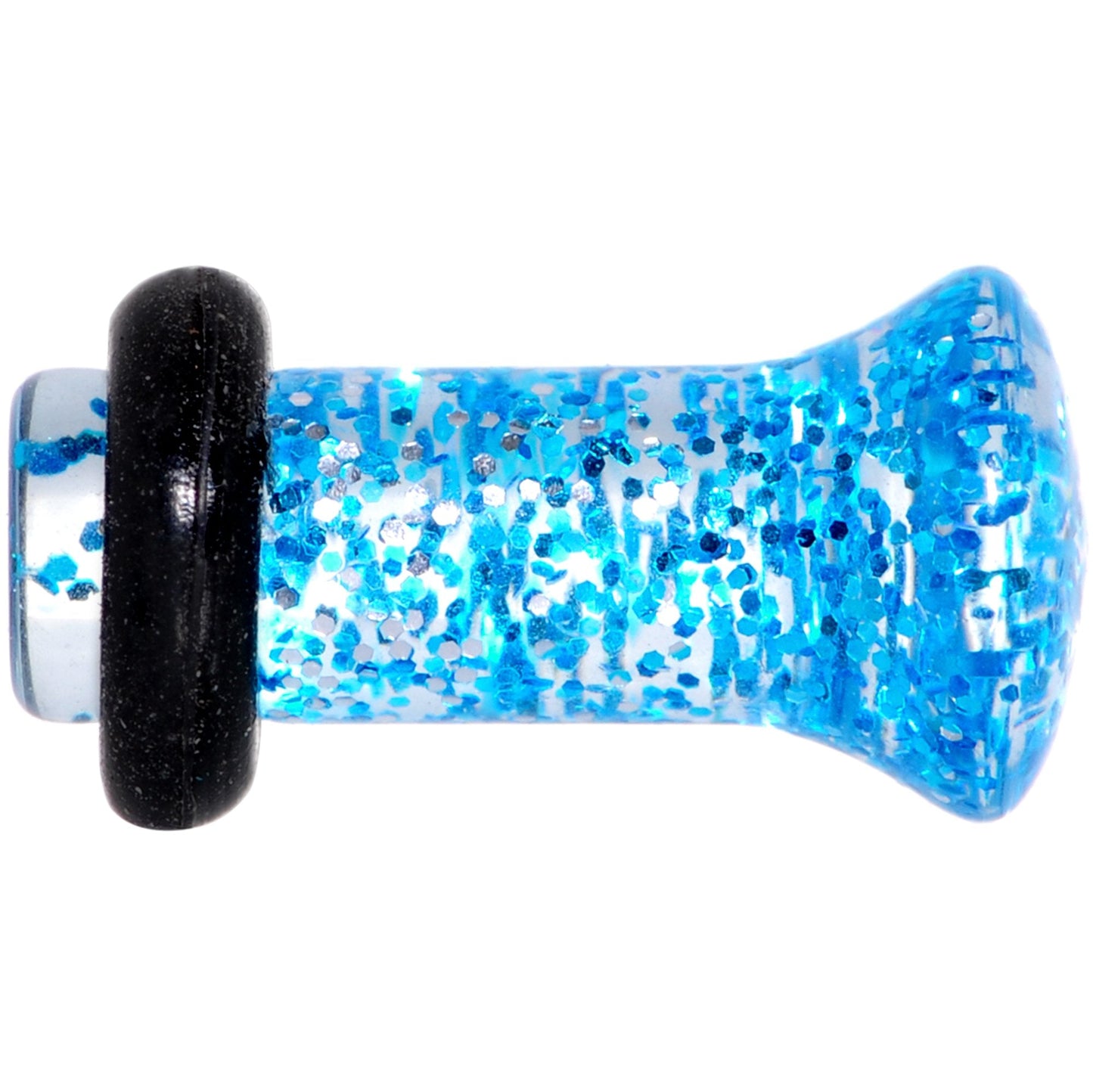 6G Blue Acrylic Ultra Glitter Plug Set