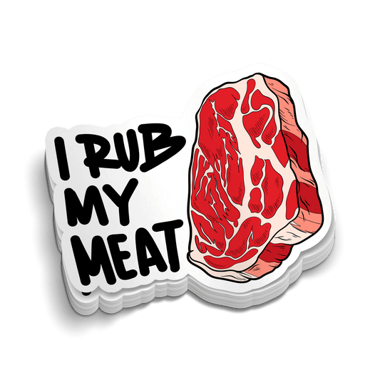 Rub Meat - Hard Hat Decal