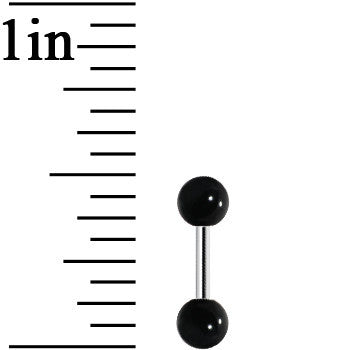 Black Acrylic Ball Cartilage Tragus Barbell