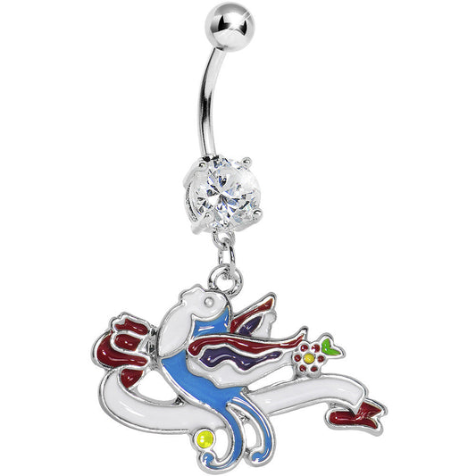 Crystalline Gem Songbird Belly Ring