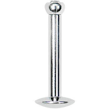 14G 3/8 Internally Threaded 2.5mm Gem Ball Labret