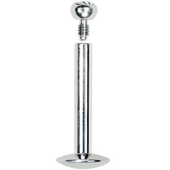 14G 3/8 Internally Threaded 2.5mm Gem Ball Labret