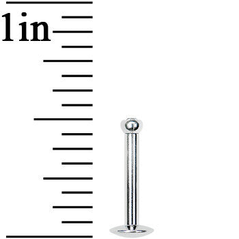 14G 3/8 Internally Threaded 2.5mm Gem Ball Labret