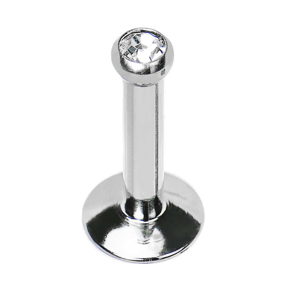 14G 5/16 Internally Threaded 2.5mm Gem Ball Labret