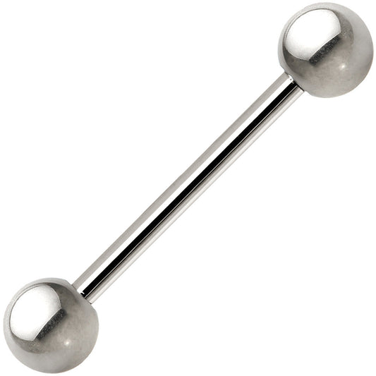 14G Grade 23 Solid Titanium Barbell 5/8 5mm