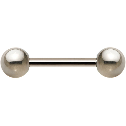 14G Grade 23 Solid Titanium Barbell 1/2 5mm