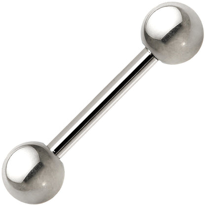 14G Grade 23 Solid Titanium Barbell 1/2 5mm