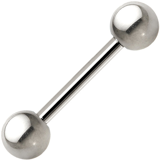 14G Grade 23 Solid Titanium Barbell 1/2 5mm