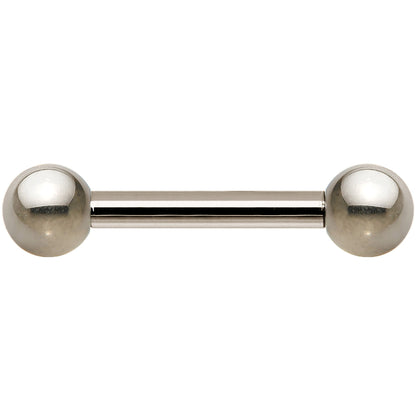 14G Grade 23 Solid Titanium Barbell 3/8 4mm