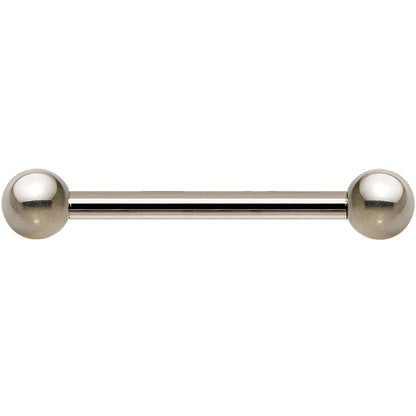 16G Grade 23 Solid Titanium Barbell 1/2 3mm